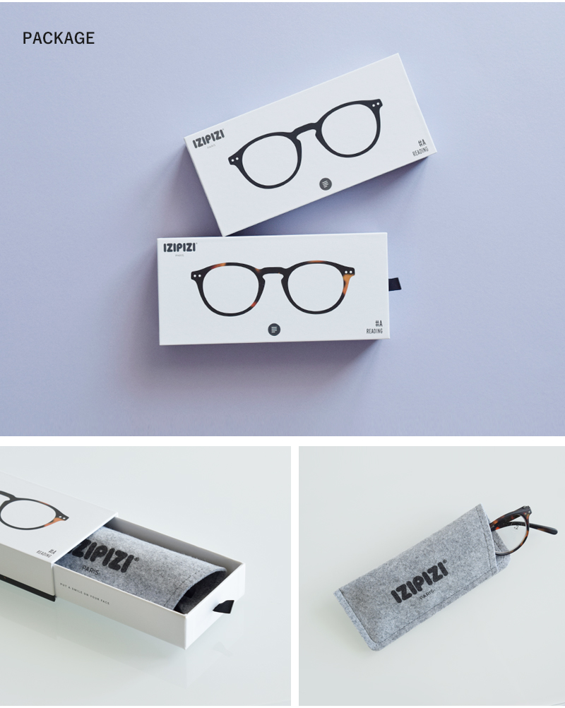 IZIPIZI(イジピジ)度付きスモールラウンドリーディンググラスa-reading
