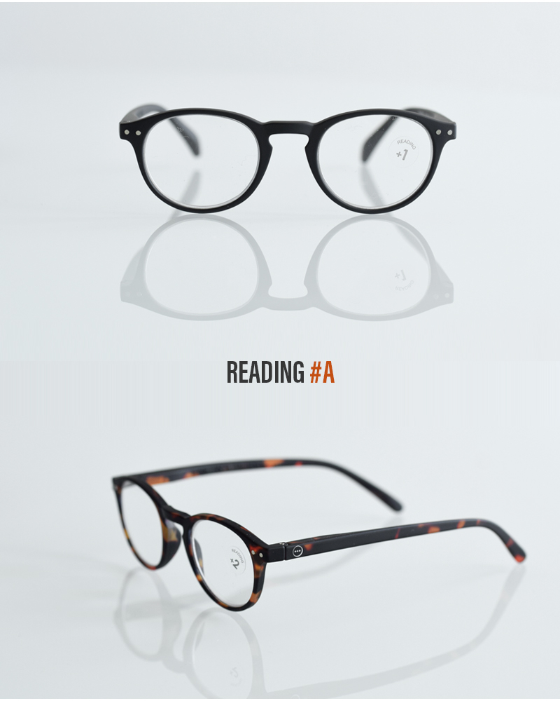IZIPIZI(イジピジ)度付きスモールラウンドリーディンググラスa-reading