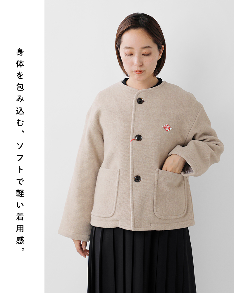 DANTON(ダントン)ウールライトパイルカラーレスジャケットdt-a0013wlp-25aw