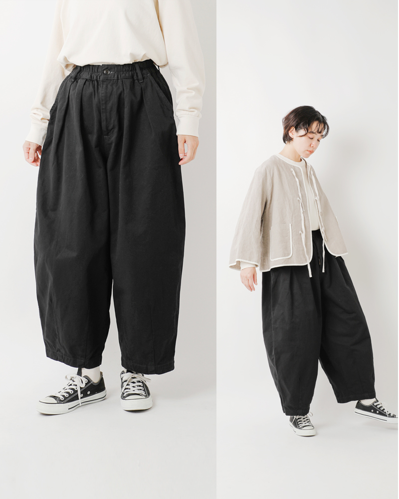 HARVESTY ハーベスティ コットン チノクロス サーカスパンツ