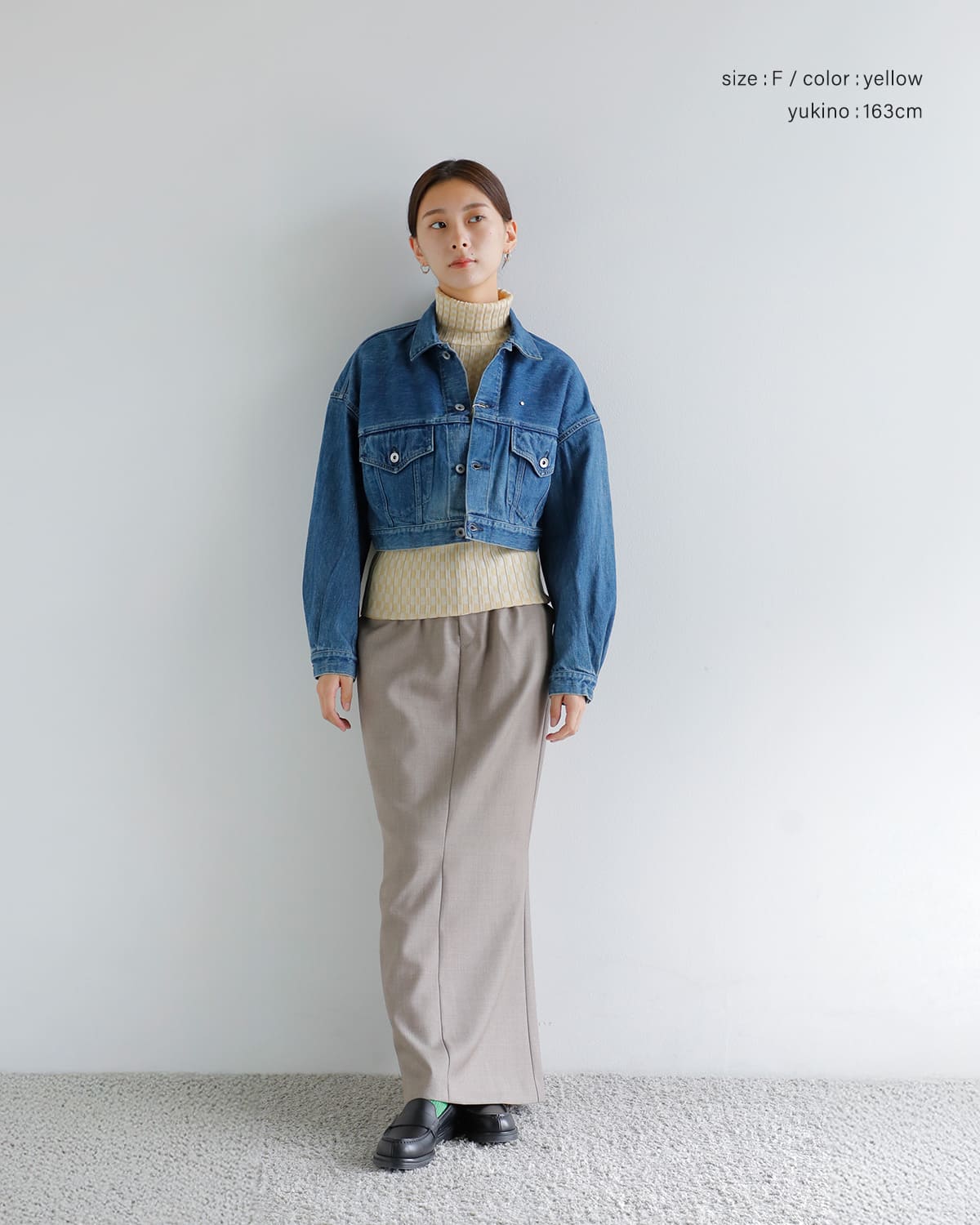 ANNUAL(アニュアル)ウールタートルネックリブニットプルオーバー “Checkered Rib Turtle PO” a1207-317po01