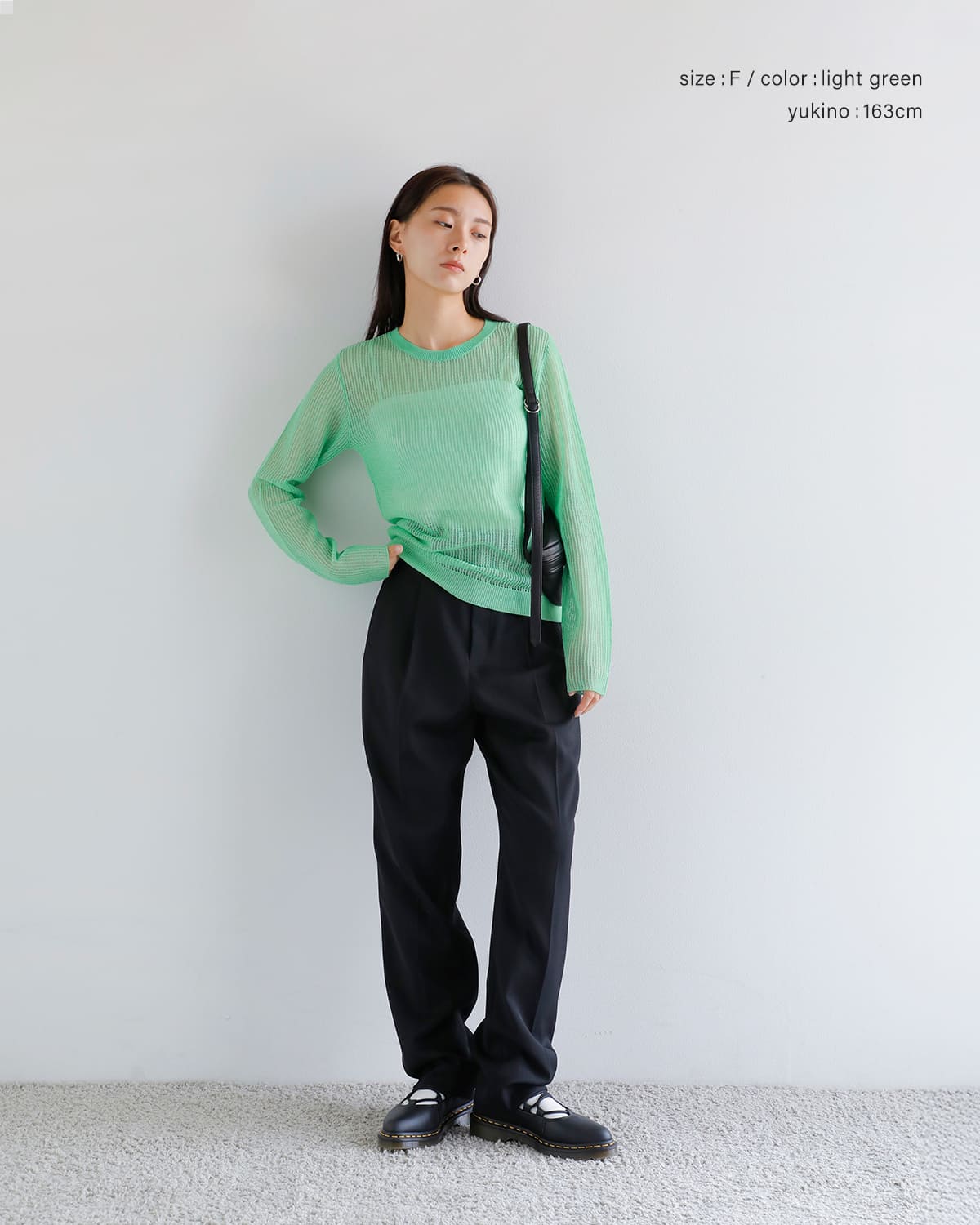 ANNUAL(アニュアル)ウールメッシュ編みニットプルオーバー “Mesh Pullover” a1207-317po02