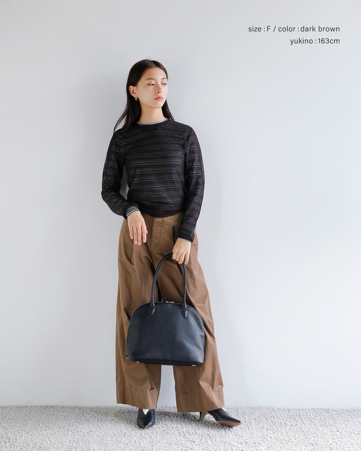 ANNUAL(アニュアル)ウールメッシュ編みニットプルオーバー “Mesh Pullover” a1207-317po02