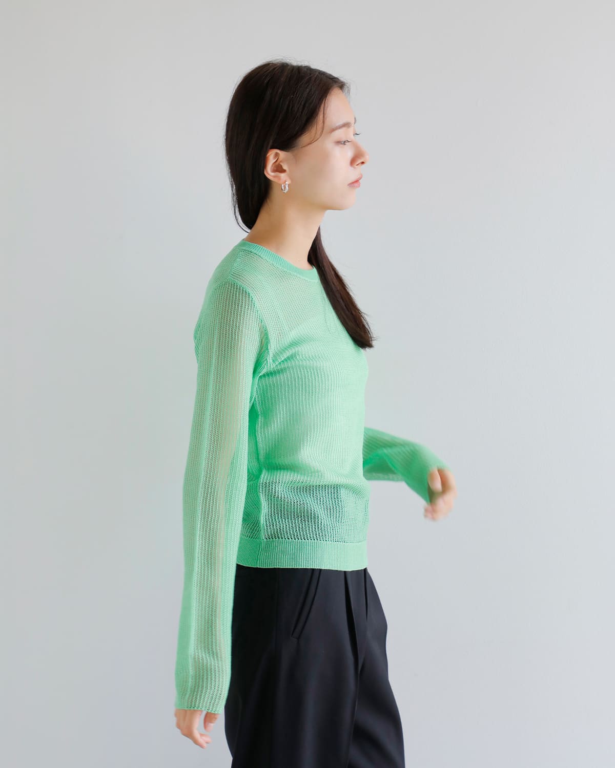 ANNUAL(アニュアル)ウールメッシュ編みニットプルオーバー “Mesh Pullover” a1207-317po02