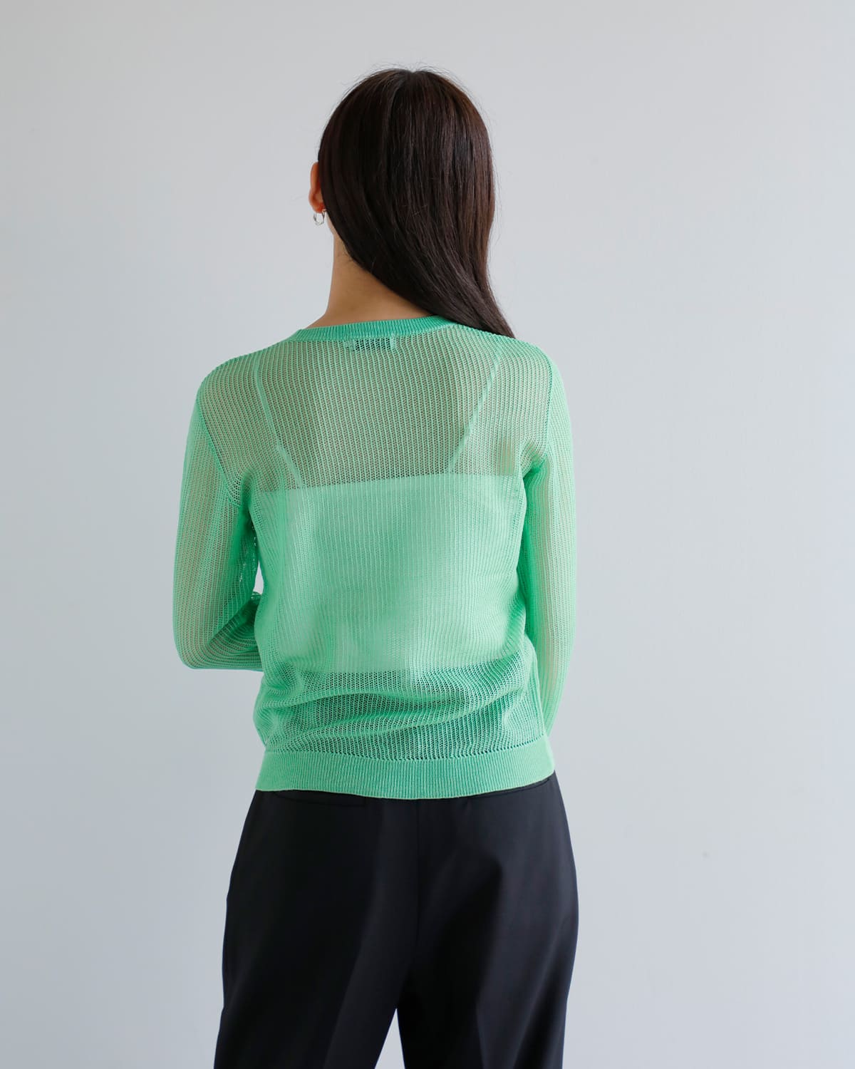 ANNUAL(アニュアル)ウールメッシュ編みニットプルオーバー “Mesh Pullover” a1207-317po02