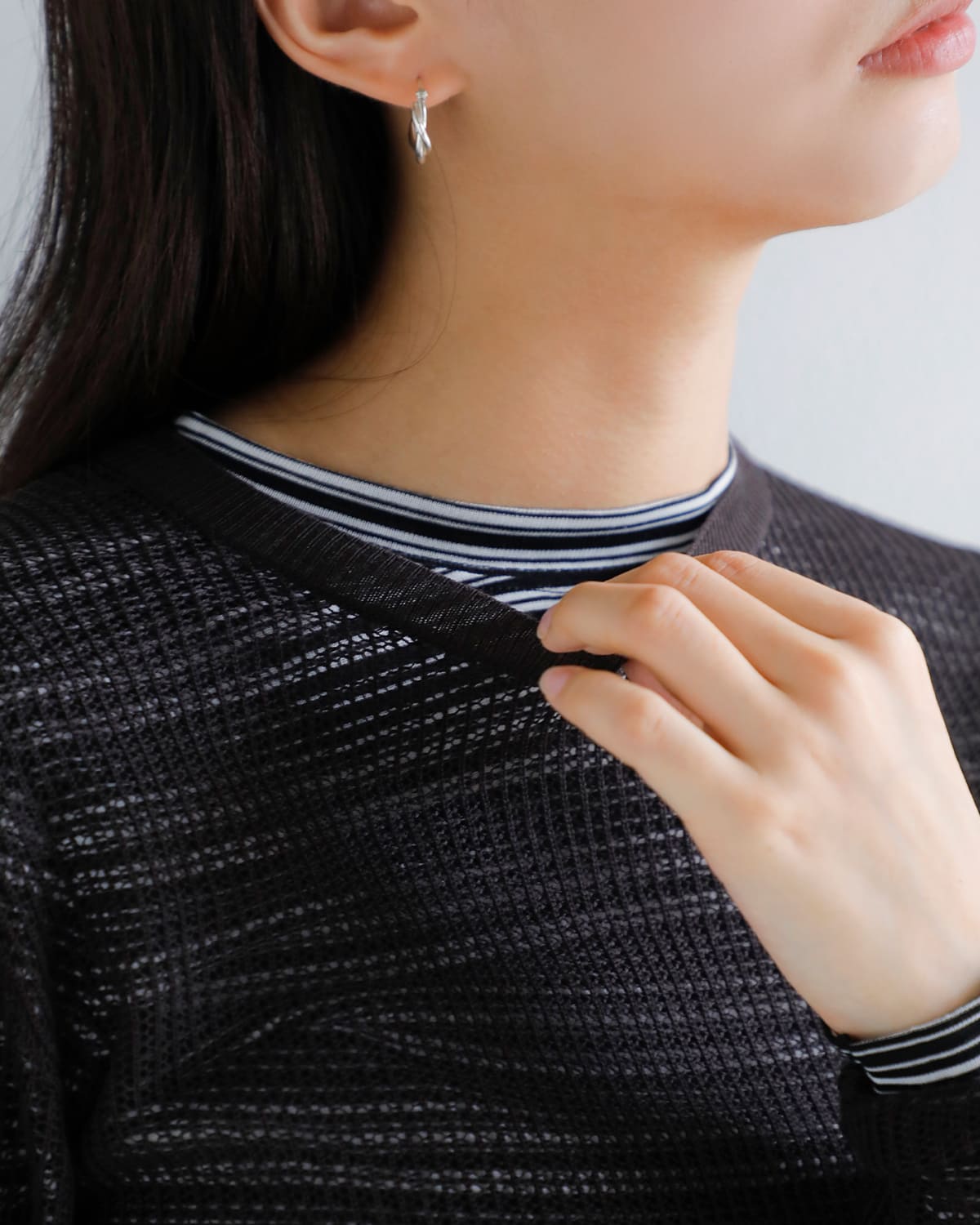 ANNUAL(アニュアル)ウールメッシュ編みニットプルオーバー “Mesh Pullover” a1207-317po02