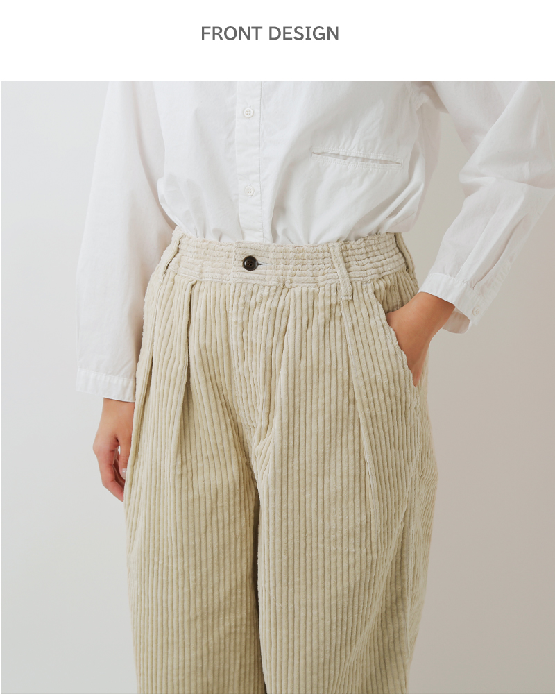 HARVESTY(ハーベスティ)ビッグコーデュロイナローシルエットサーカスパンツa12522