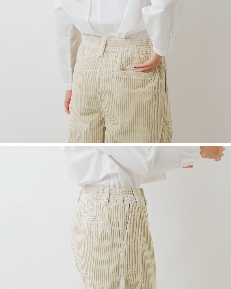 HARVESTY(ハーベスティ)ビッグコーデュロイナローシルエットサーカスパンツa12522