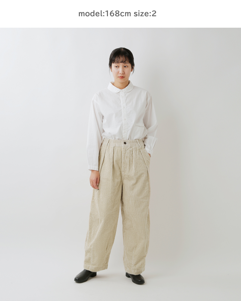 HARVESTY(ハーベスティ)ビッグコーデュロイナローシルエットサーカスパンツa12522