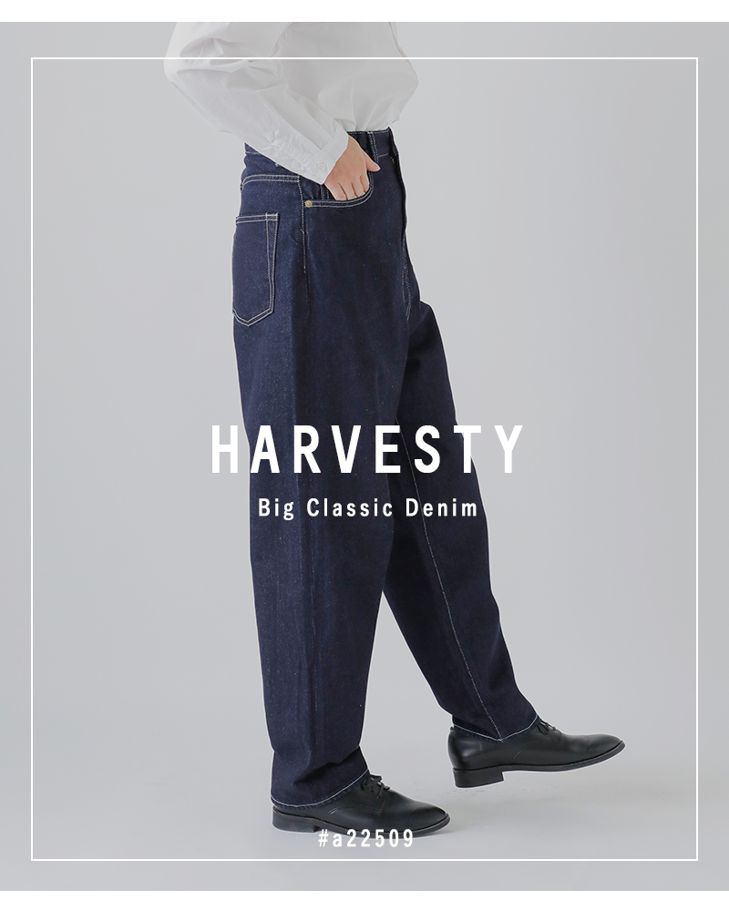 HARVESTY(ハーベスティ)ビッグクラシカルオールドデニムパンツa22509