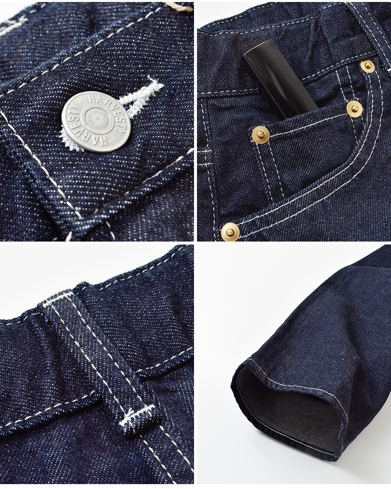 HARVESTY(ハーベスティ)ビッグクラシカルオールドデニムパンツa22509