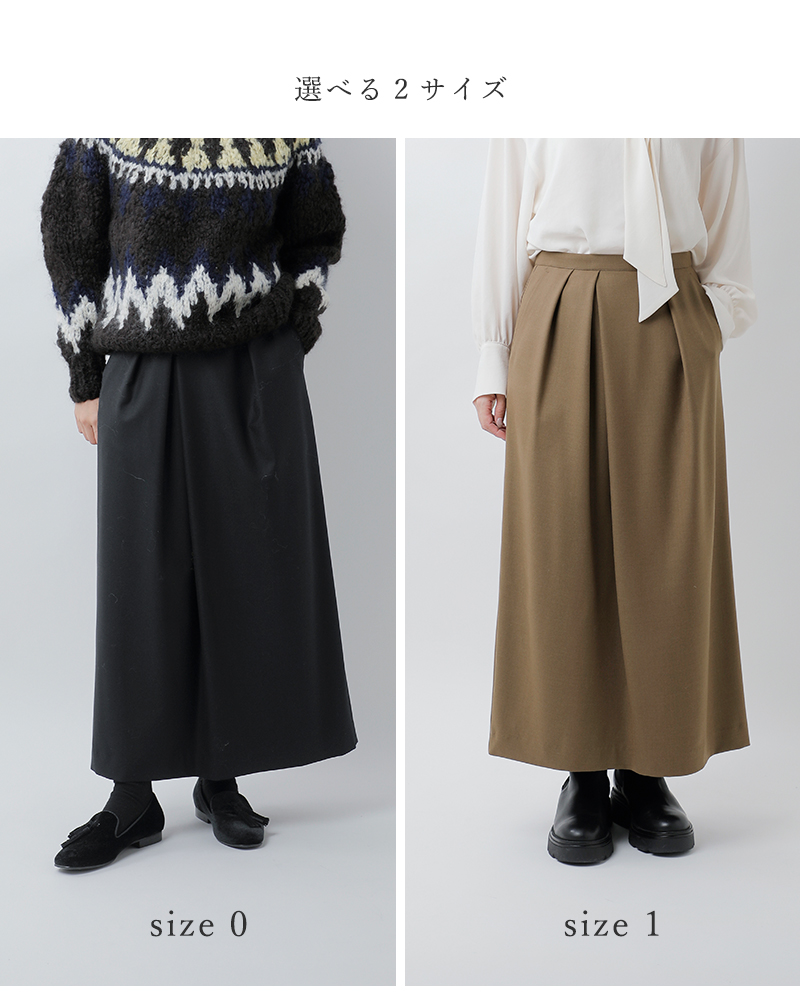 assiette(アシェット)バージンウールストレッチサキソニーアシンメトリーハーフZIPプルオーバーa24-31496-54