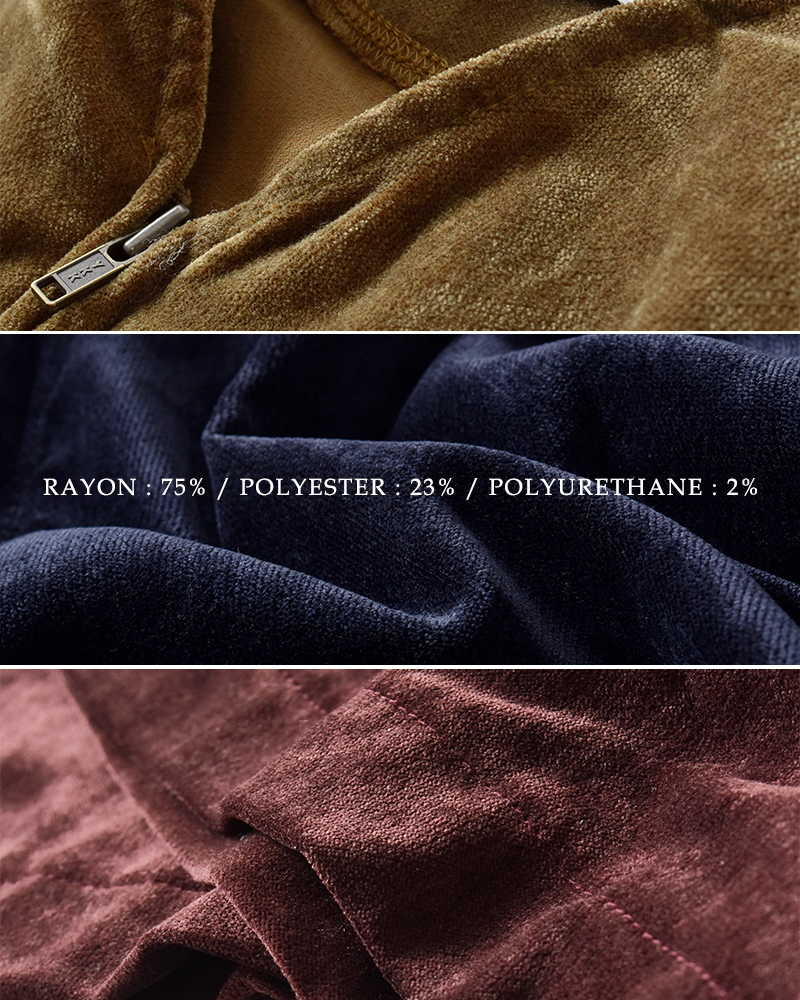 assiette(アシェット)ストレッチベロアVネックフロントZIPジャンプスーツa29-36502-54