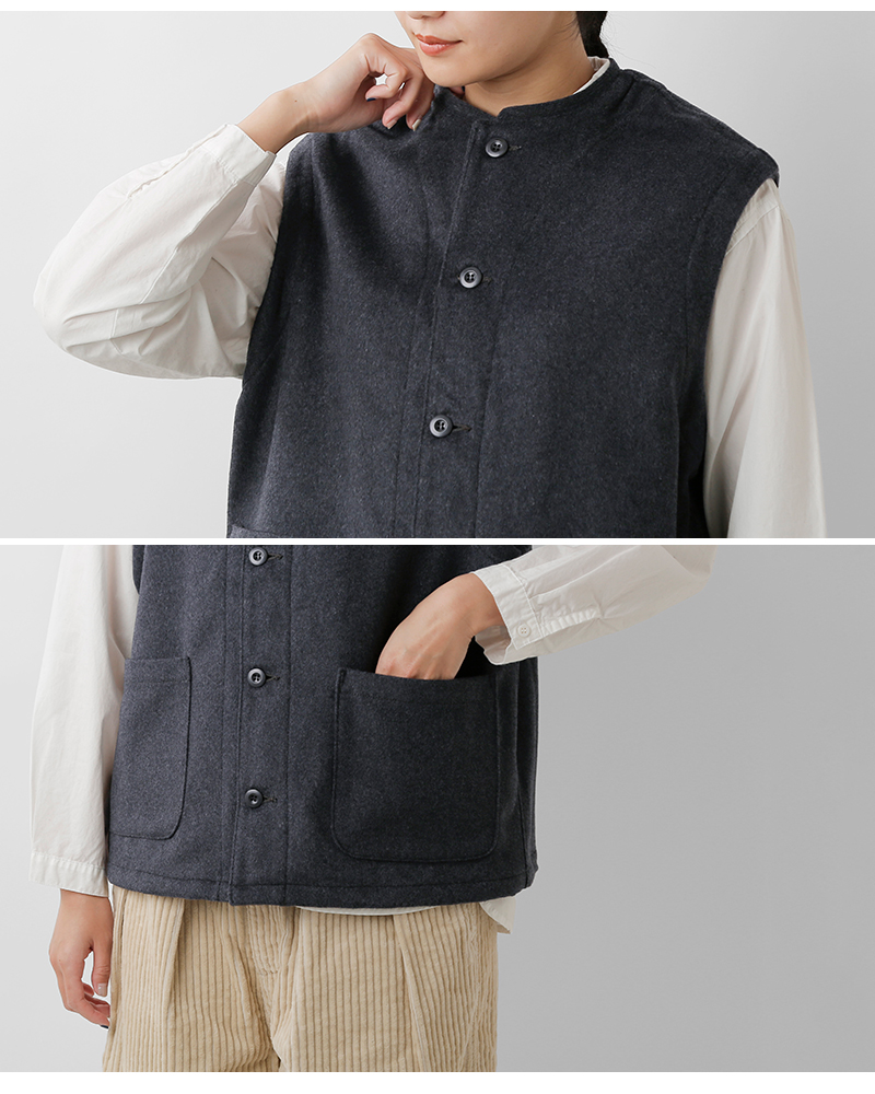 HARVESTY(ハーベスティ)ウールビーバーアトリエベストa32518