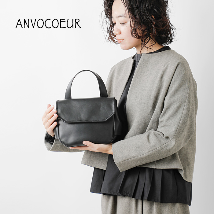 ANVOCOEUR(アンヴォクール)イタリアンカウレザーハンドバッグ“Rislokka”ac23406
