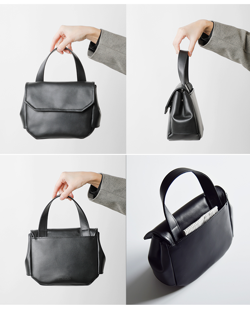 ANVOCOEUR(アンヴォクール)イタリアンカウレザーハンドバッグ“Rislokka”ac23406