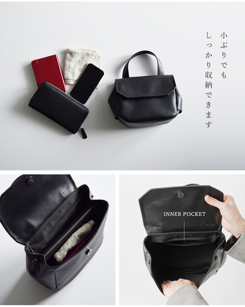 ANVOCOEUR(アンヴォクール)イタリアンカウレザーハンドバッグ“Rislokka”ac23406