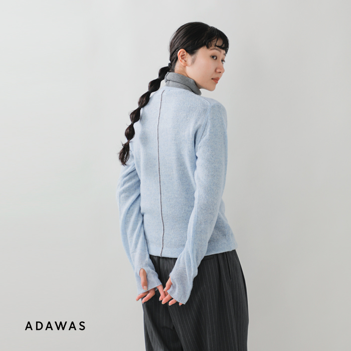 ADAWAS(アダワス)シアーカシミヤセーターadws-501-36