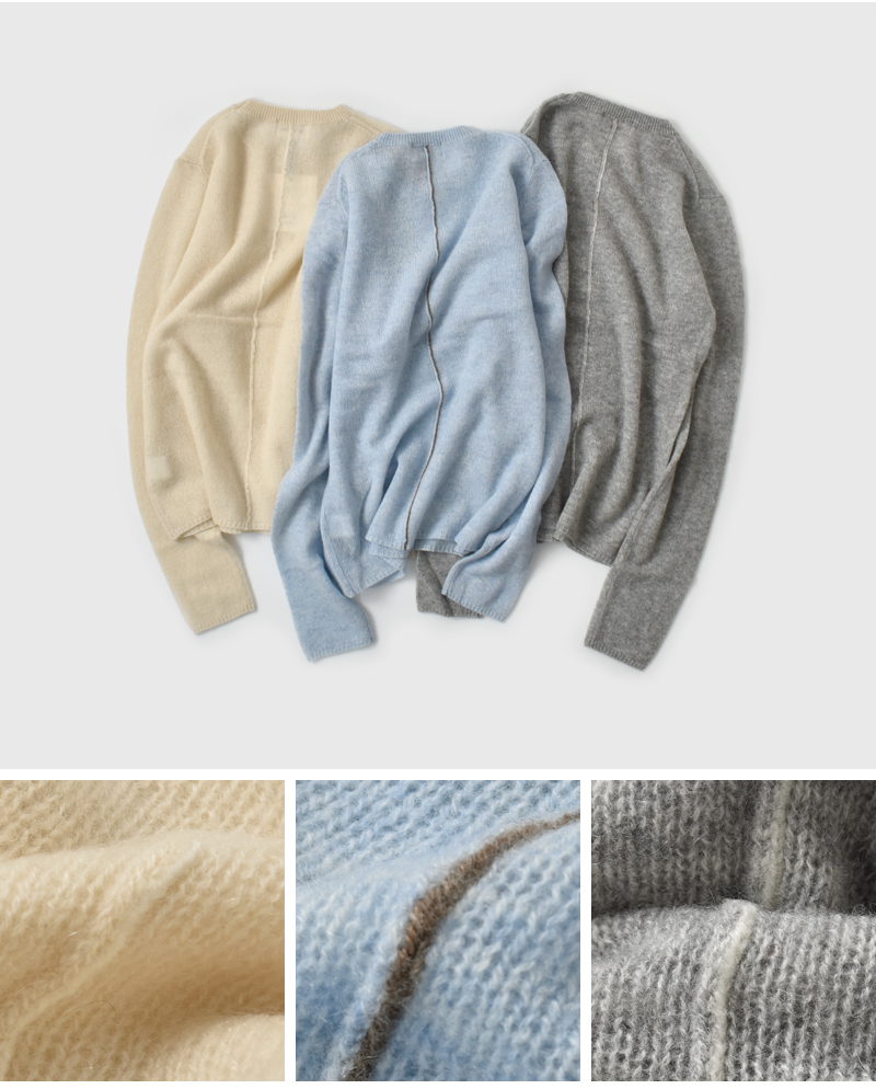 ADAWAS(アダワス)シアーカシミヤセーターadws-501-36