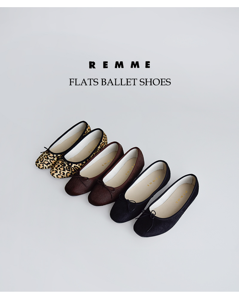 REMME レメ ハラコ フラット バレエシューズ zh-zaragoza-po-kr