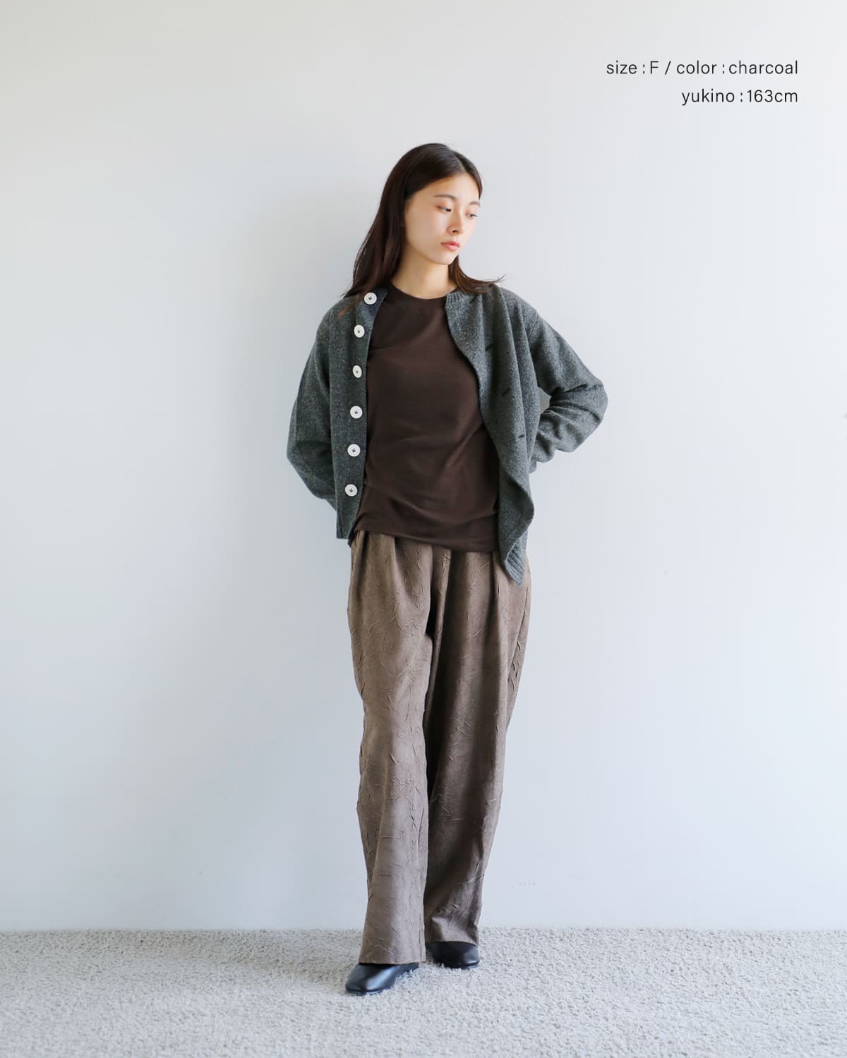 AKANE UTSUNOMIYA(アカネウツノミヤ)スーパーファインラムズウールカシミヤアシンメトリージャケットakes-008 akes-008