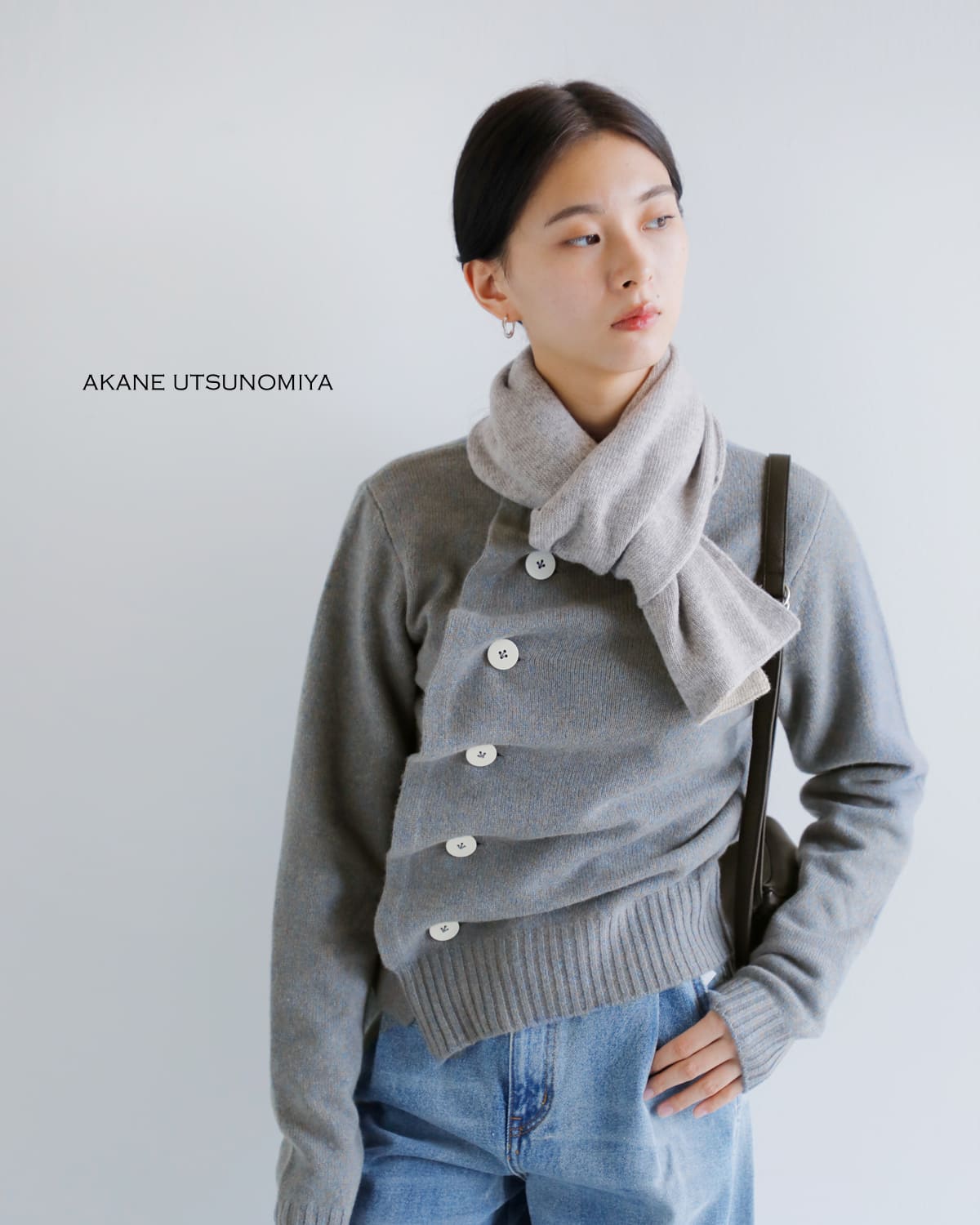 AKANE UTSUNOMIYA 新作 カシミヤシルク カーディガン AKANE UTSUNOMIYA アカネウツノミヤ スーパーファイン