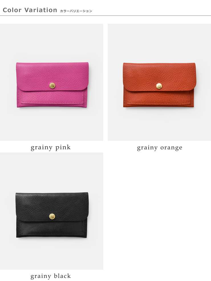 Mimi(ミミ)ソフトグレイニーベジタブルタンニンレザースモールコイン＆カードパースalfie