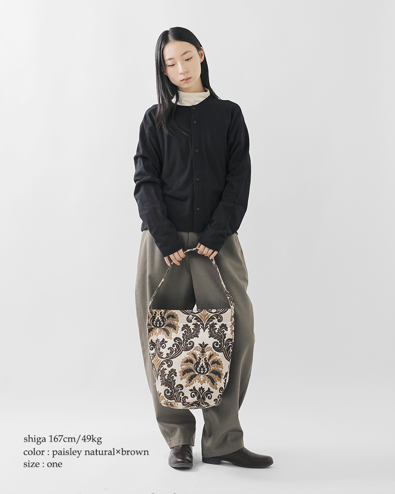 The Bagmati(バグマティ)ジャガード織りワンハンドルトートバッグan-230107