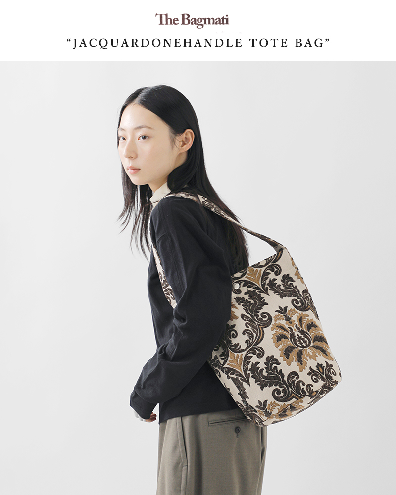 The Bagmati(バグマティ)ジャガード織りワンハンドルトートバッグan-230107