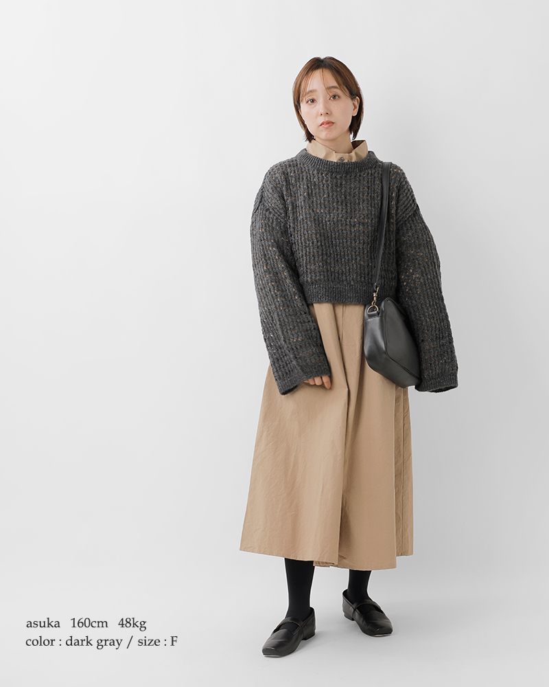 TRICOTS JEAN MARC(トリコット ジーン マルク)モヘアブレンドワイドスリーブニットプルオーバーandy