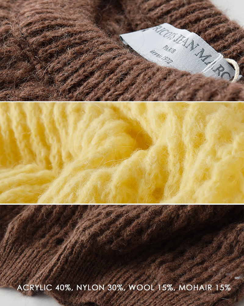 TRICOTS JEAN MARC(トリコット ジーン マルク)モヘアブレンドワイドスリーブニットプルオーバーandy