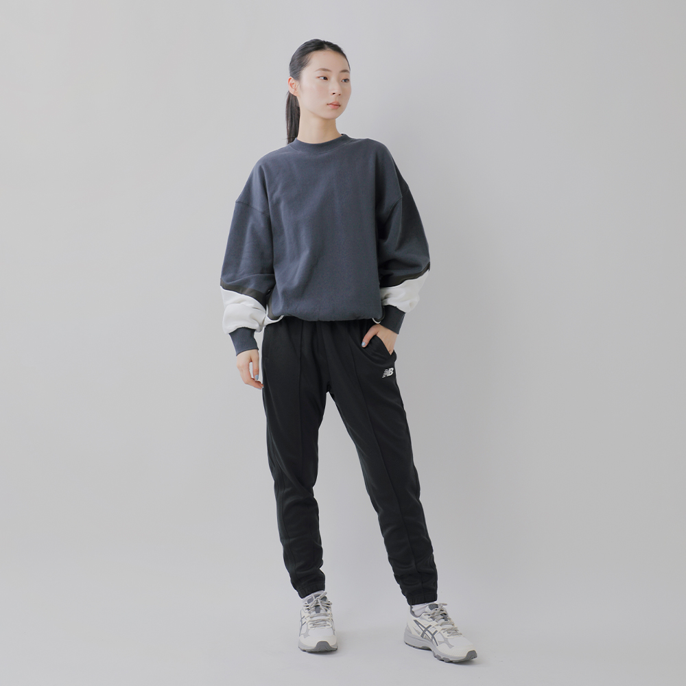 new balance(ニューバランス)吸汗速乾ダブルニットジョガートラックパンツ“AWP51109BK”awp51109