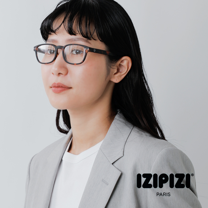 IZIPIZI(イジピジ)度付きレクタンギュラーリーディンググラスb-reading