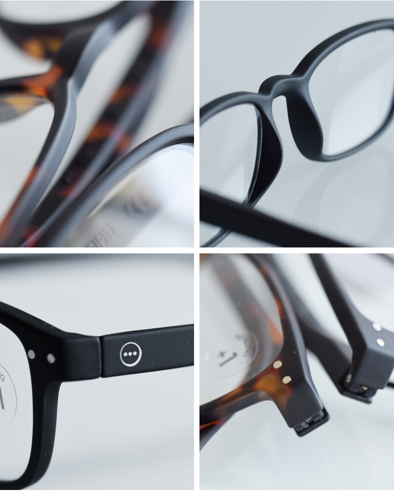 IZIPIZI(イジピジ)度付きレクタンギュラーリーディンググラスb-reading