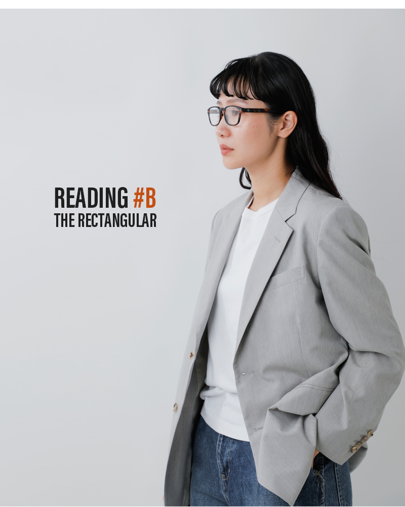 IZIPIZI(イジピジ)度付きレクタンギュラーリーディンググラスb-reading
