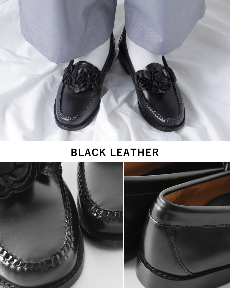 G.H.BASS(ジーエイチバス)レザーフローラペニーローファー“WEEJUNWMN”ba41097