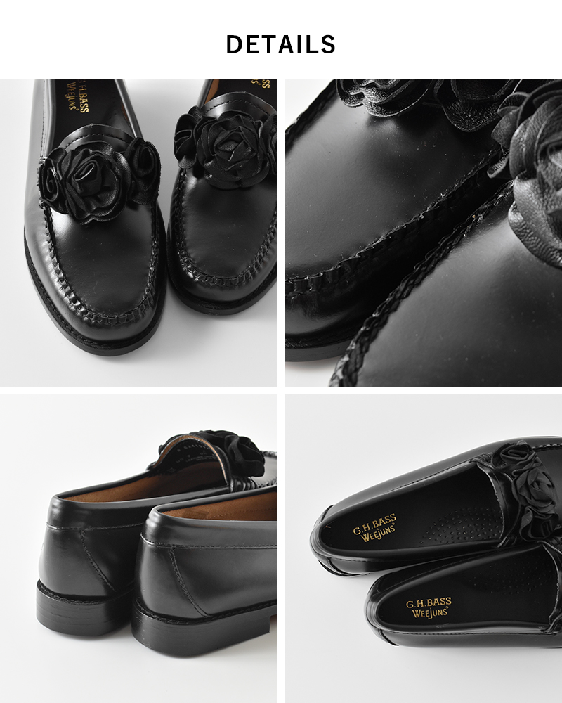 G.H.BASS(ジーエイチバス)レザーフローラペニーローファー“WEEJUNWMN”ba41097