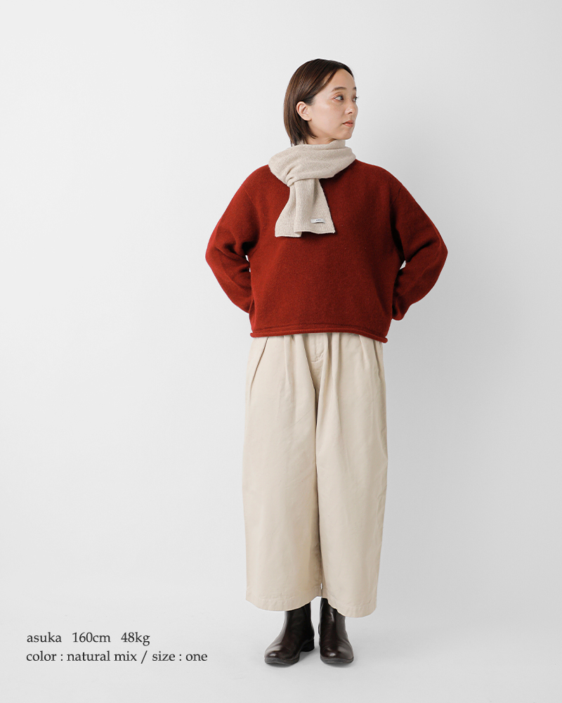 ARMEN(アーメン)スーパーファインラムズウールカシミヤループスカーフbaam1961