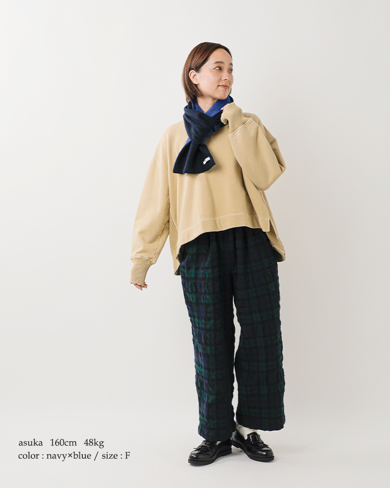 ARMEN(アーメン)スーパーファインラムズウールカシミヤ2トーンループスカーフbaam1961cb