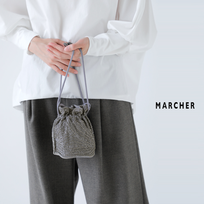 MARCHER(マルシェ)巾着ビーズショルダーバッグbeads-shoulder3