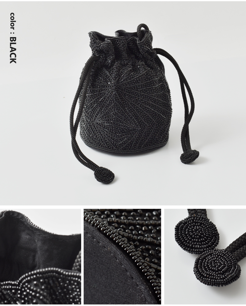 MARCHER(マルシェ)巾着ビーズショルダーバッグbeads-shoulder3