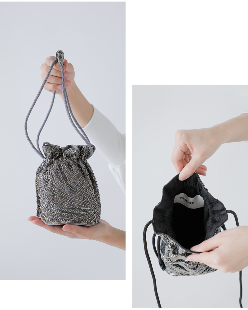 MARCHER(マルシェ)巾着ビーズショルダーバッグbeads-shoulder3