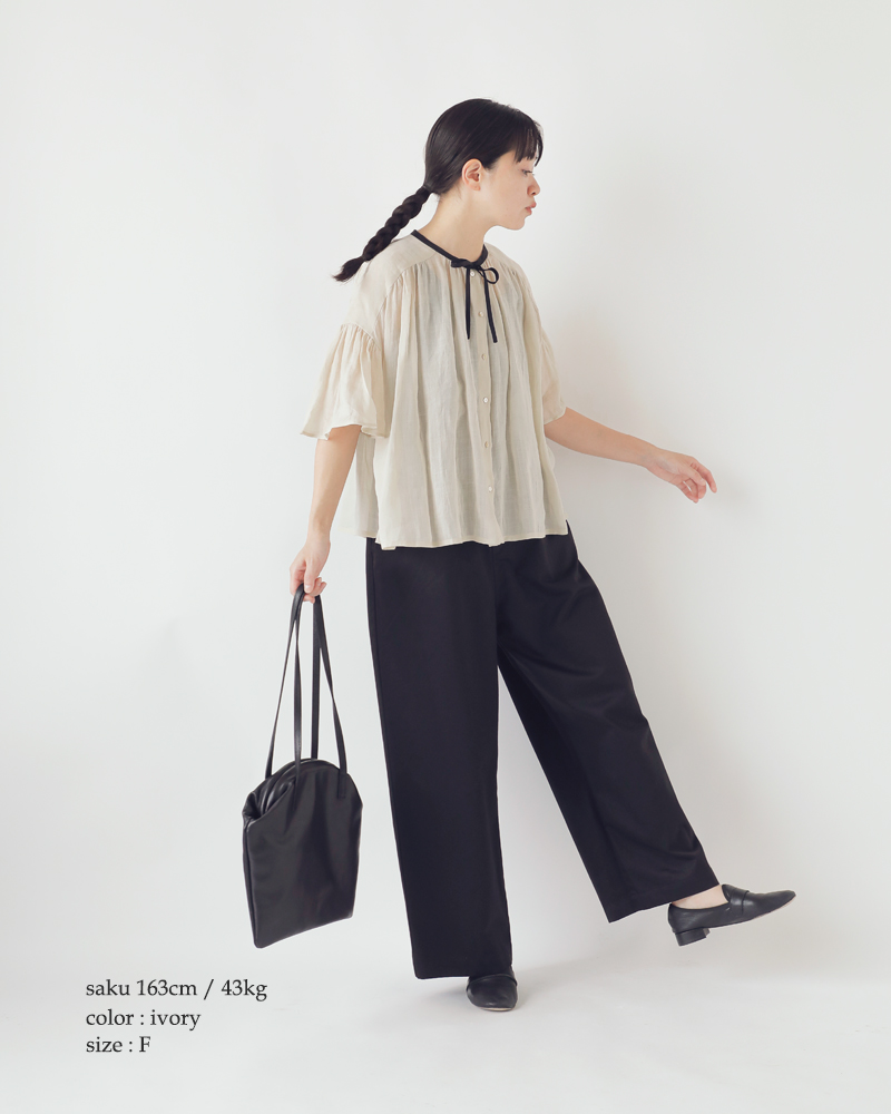 楽天市場】MAGALI マガリ フレンチリネン フレアスリーブ