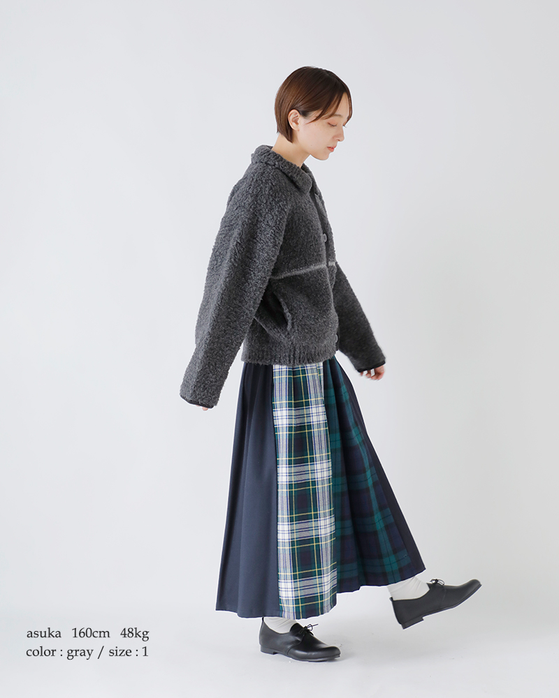 BATONER(バトナー)シェットランドボアポロカーディガン“SHETLANDBOAPOLOCARDIGAN”bn-25fl-061
