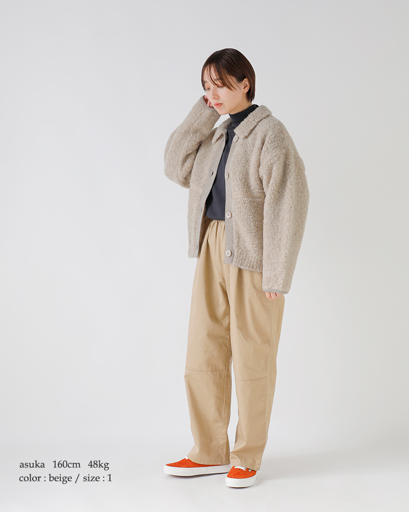 BATONER(バトナー)シェットランドボアポロカーディガン“SHETLANDBOAPOLOCARDIGAN”bn-25fl-061