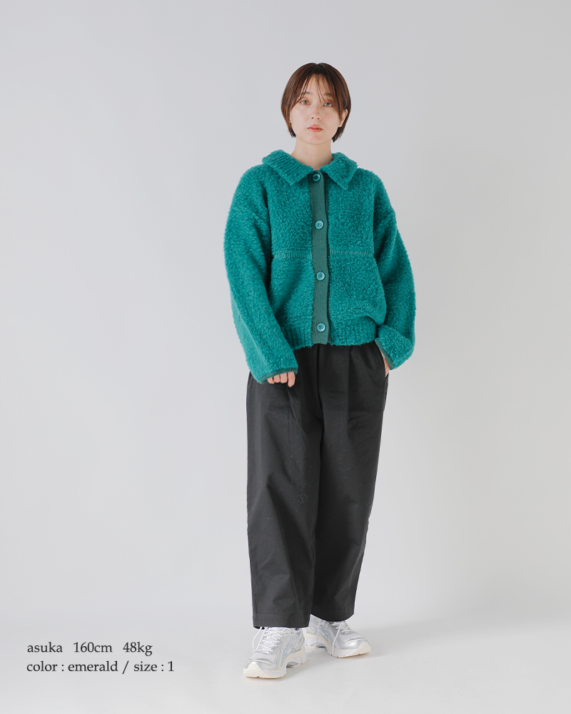 BATONER(バトナー)シェットランドボアポロカーディガン“SHETLANDBOAPOLOCARDIGAN”bn-25fl-061