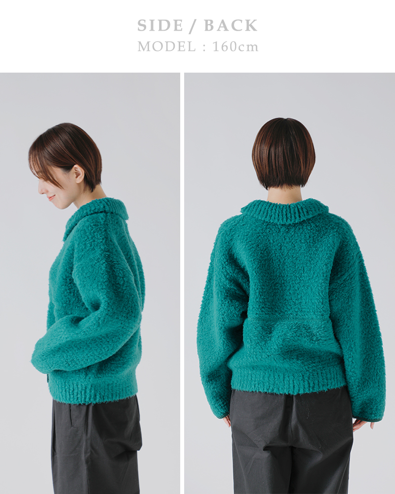 BATONER(バトナー)シェットランドボアポロカーディガン“SHETLANDBOAPOLOCARDIGAN”bn-25fl-061