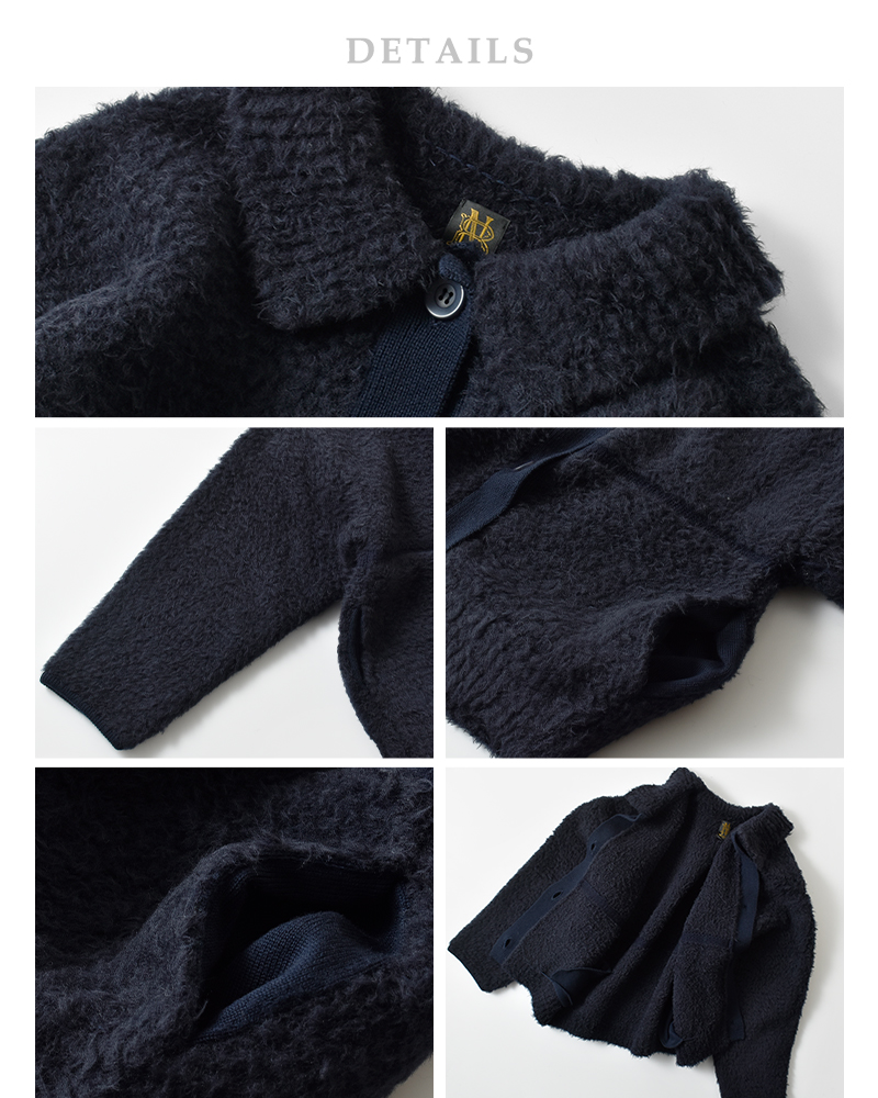 BATONER(バトナー)シェットランドボアポロカーディガン“SHETLANDBOAPOLOCARDIGAN”bn-25fl-061