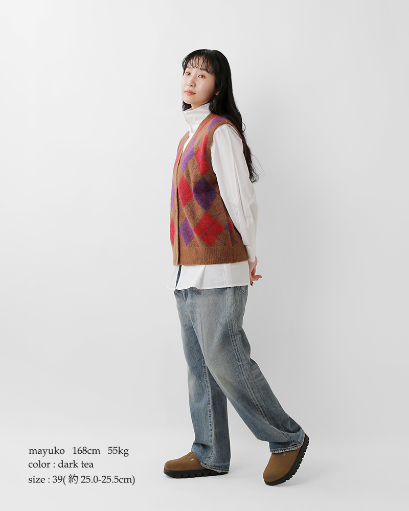 papillio by BIRKENSTOCK(パピリオ バイ ビルケンシュトック)ボストンチャンキースエードレザーナローフラットサンダル“BOSTONCHUNKY”boston-chunky