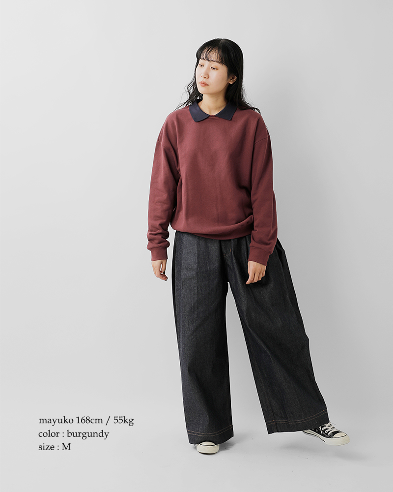 CONICHIWA bonjour(コンニチハ ボンジュール)ボーイカラースウェットプルオーバー“BOYCOLLARMTM”boy-collarm